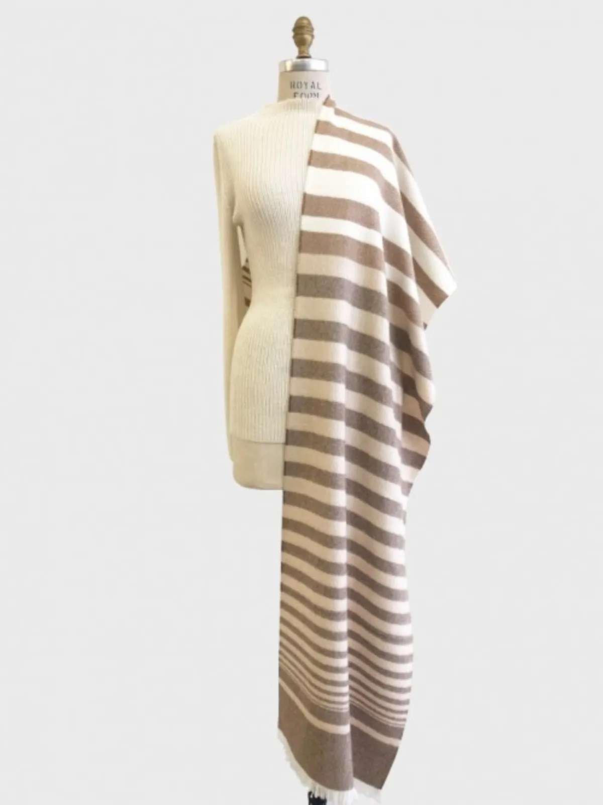 Wilda Striped Scarf