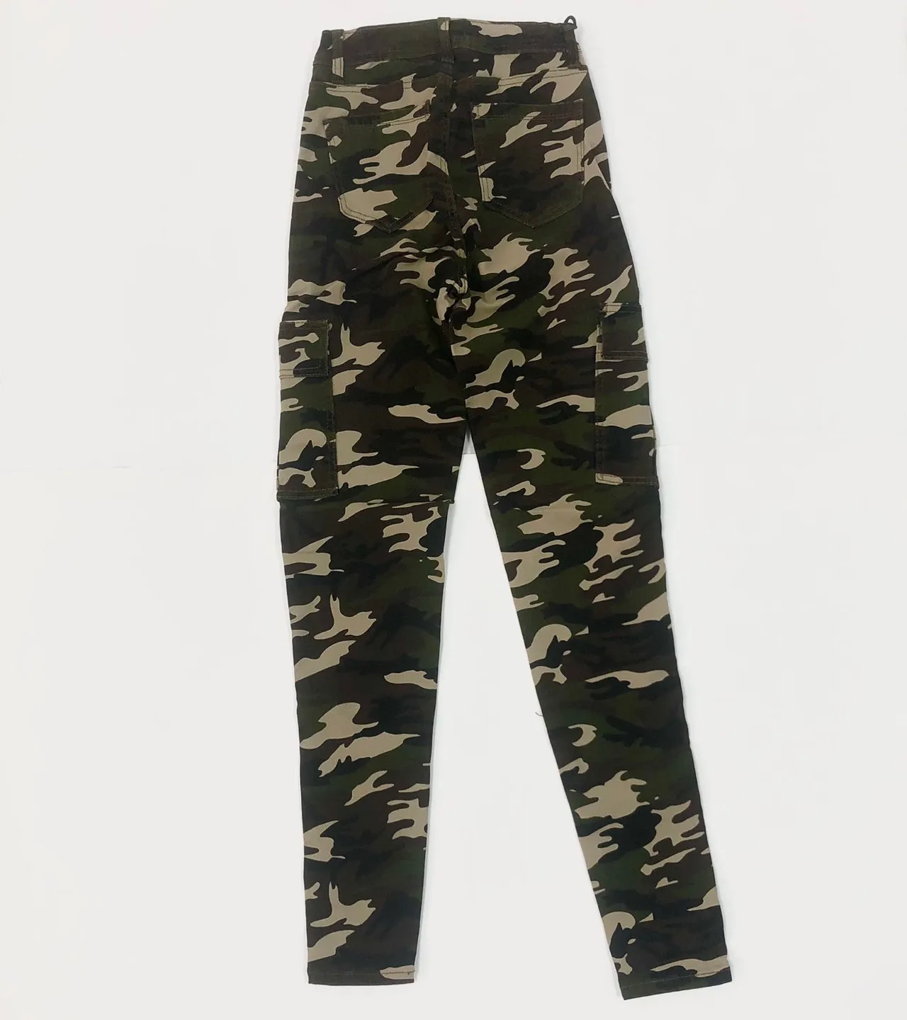 Women's High Waist Camo Super Stretch Jagging Jeans