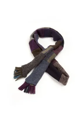 Wool Skinny Scarf in Jewel