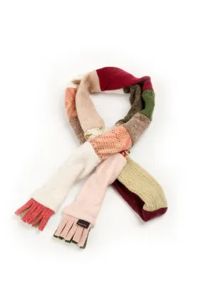 Wool Skinny Scarf in Pastel