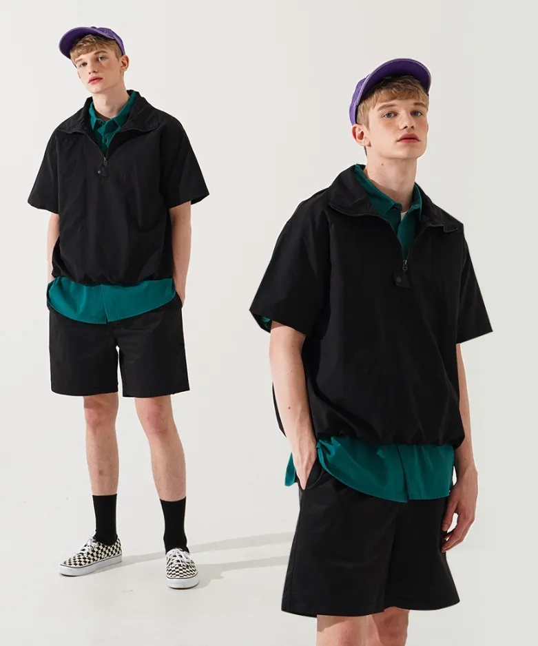 WV PROJECT  |Unisex Street Style Plain Cotton Short Sleeves Oversized