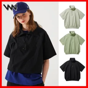 WV PROJECT  |Unisex Street Style Plain Cotton Short Sleeves Oversized