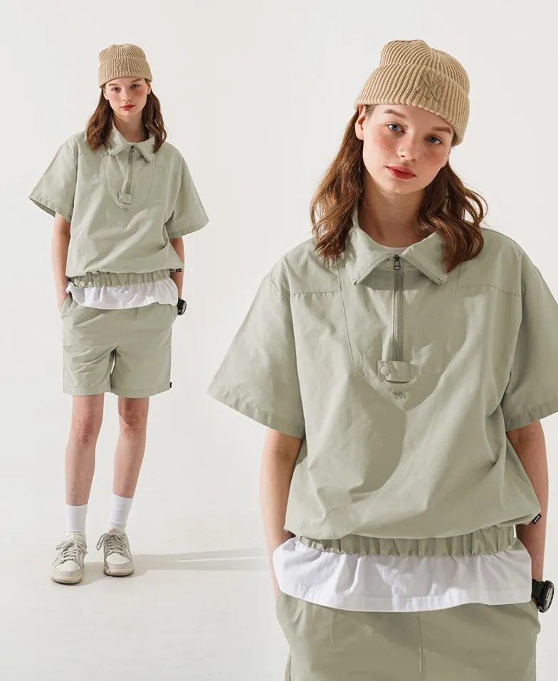 WV PROJECT  |Unisex Street Style Plain Cotton Short Sleeves Oversized