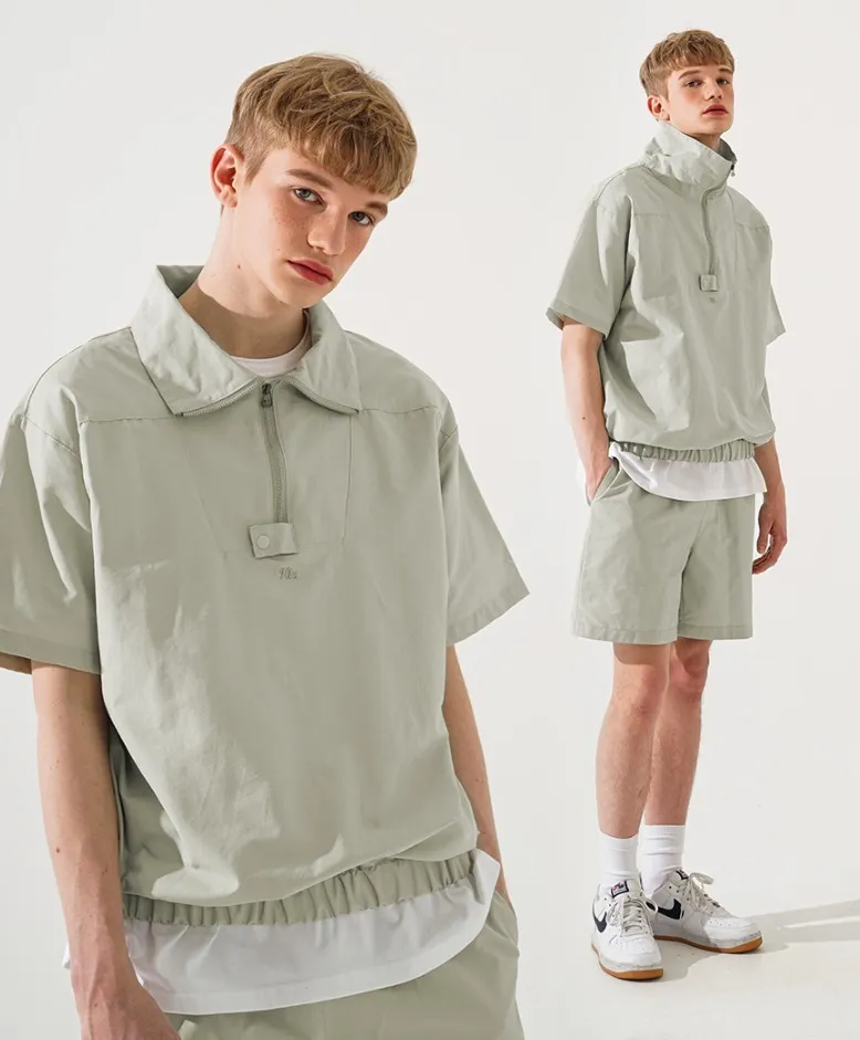 WV PROJECT  |Unisex Street Style Plain Cotton Short Sleeves Oversized