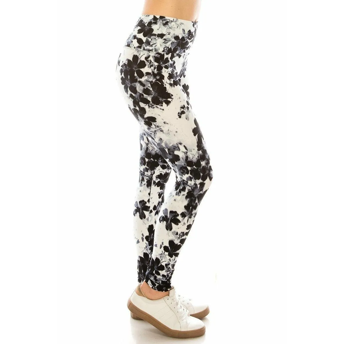 Yoga Multi Printed Knit Legging With High Waist