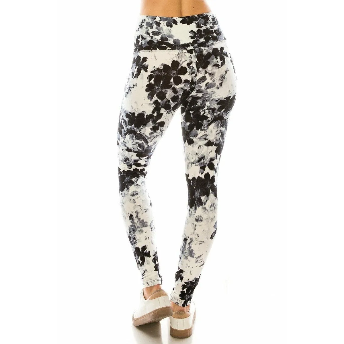 Yoga Multi Printed Knit Legging With High Waist