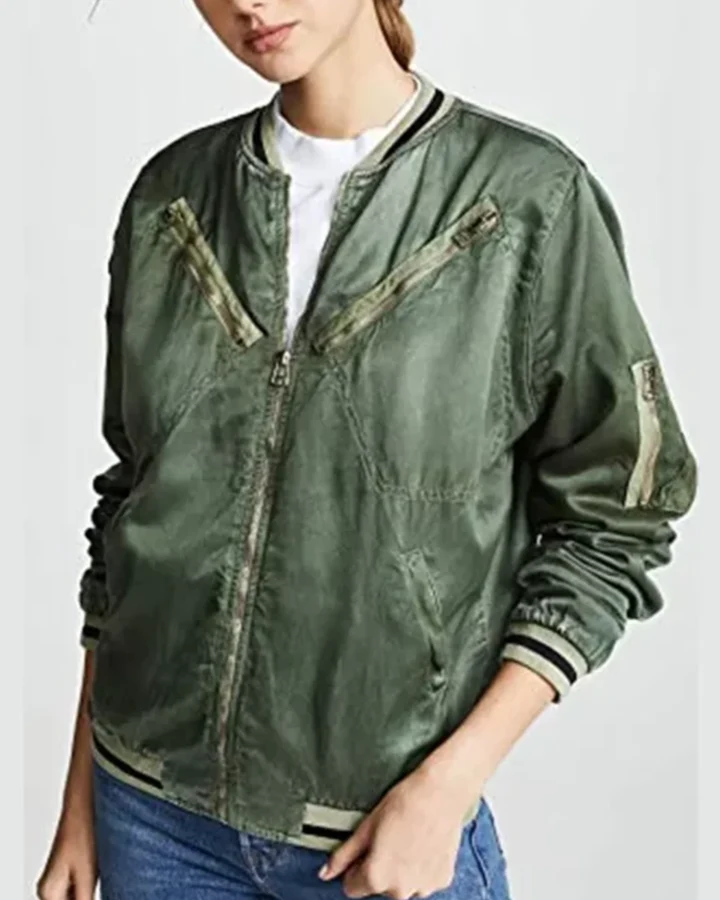 You Love Quinn Green Bomber Jacket | William Jacket