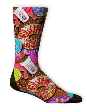 Youth Donut Flow Socks Pink